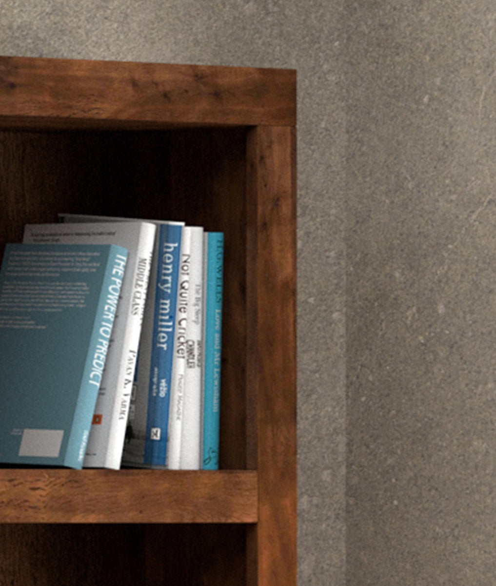 Sausalito 79 Inch High Bookcase, No Assembly Required, Whiskey Finish 7 Brown Brown Standard Horizontal Office Closed Back Wood Rustic,Transitional Alder Wood