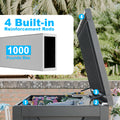 260 Gallon Deck Box, Waterproof Resin Large Outdoor Storgae Box For Patio Furniture, Patio Cushions, Gardening Tools, Pool And Sports Supplies, Lockable Black No Complete Patio Set Black Water Resistant Frame Garden & Outdoor Classic Complete Patio Sets