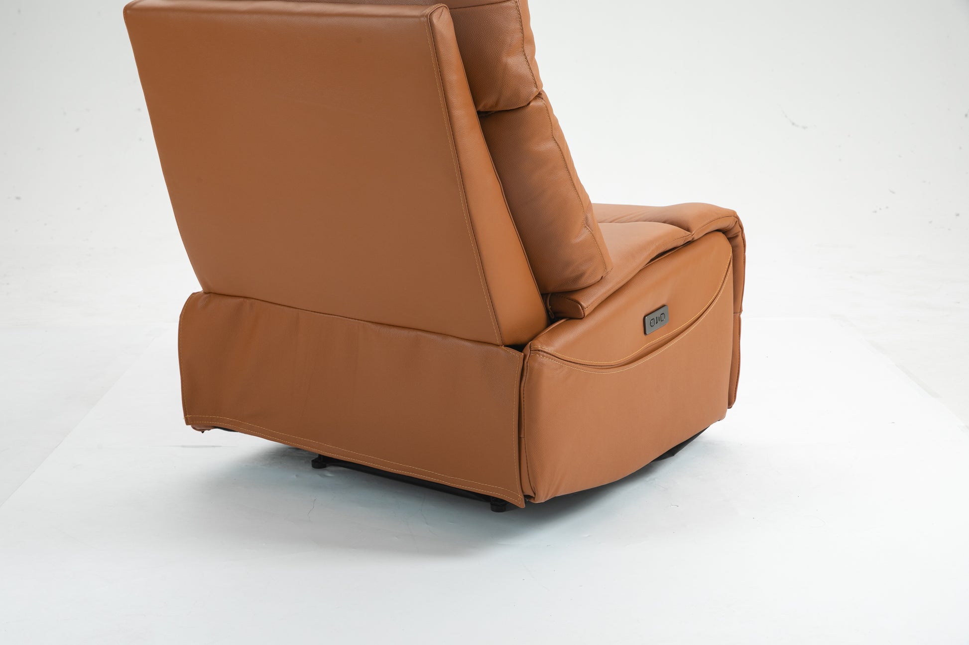 Lounge Chair Lift Chair Relax Sofa Chair Sitting Room Furniture Sitting Room Power Supply Elderly Electric Lounge Chair Orange Leather