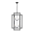 Same As W1340142525 L1018 C 8 Lights Lantern Tiered Pendant Light Fixtures, Industrial Farmhouse Hanging Chandelier For Entryway, Foyer, Living Room, Kitchen Island, Staircase Black & Silver Chrome Farmhouse Iron