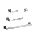 4 Piece Bathroom Hardware Set Brushed Nickel Stainless Steel