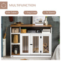 Pawhut Dog Crate Furniture With Adjustable Shelf, Dog Crate End Table, Indoor Pet Crate For Medium And Large Dogs, With Large Flat Surface, 47