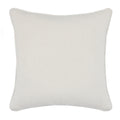 Fabric Throw Pillow With Embellished Handwoven Pattern, Beige And Blue Beige Blue Fabric