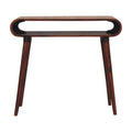 Amaya Nordic Style Console Table Chestnut Solid Wood