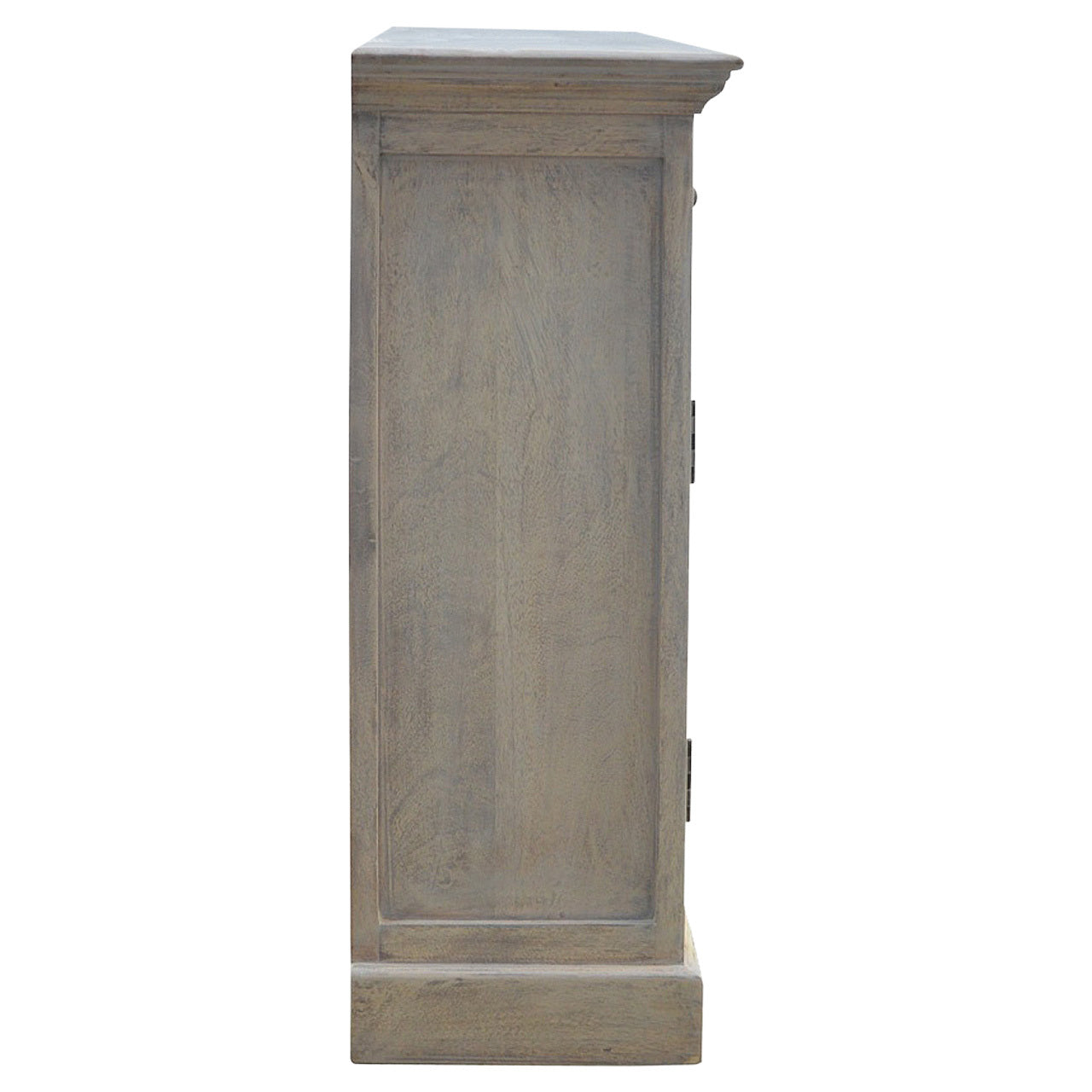 Stone Acid Wash Glazed Sideboard Stone Gray Solid Wood