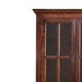 Tall Cherry Glazed Cabinet Cherry Solid Wood