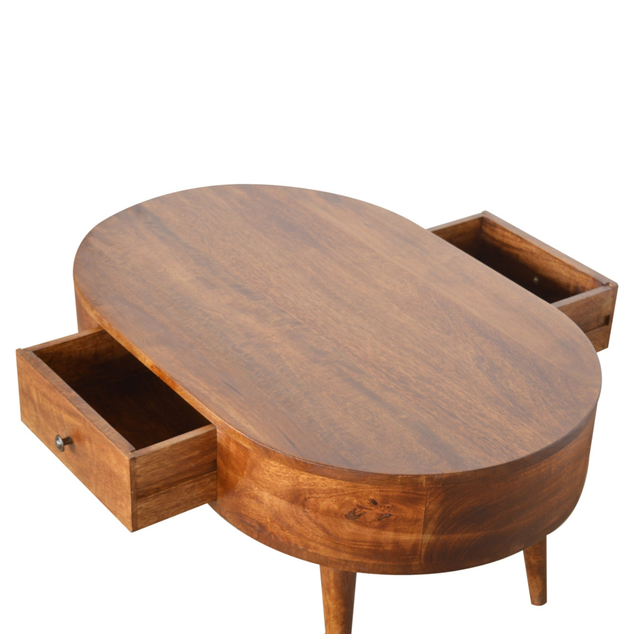 Chestnut Rounded Coffee Table Chestnut Solid Wood