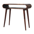 Amaya Nordic Style Console Table Chestnut Solid Wood