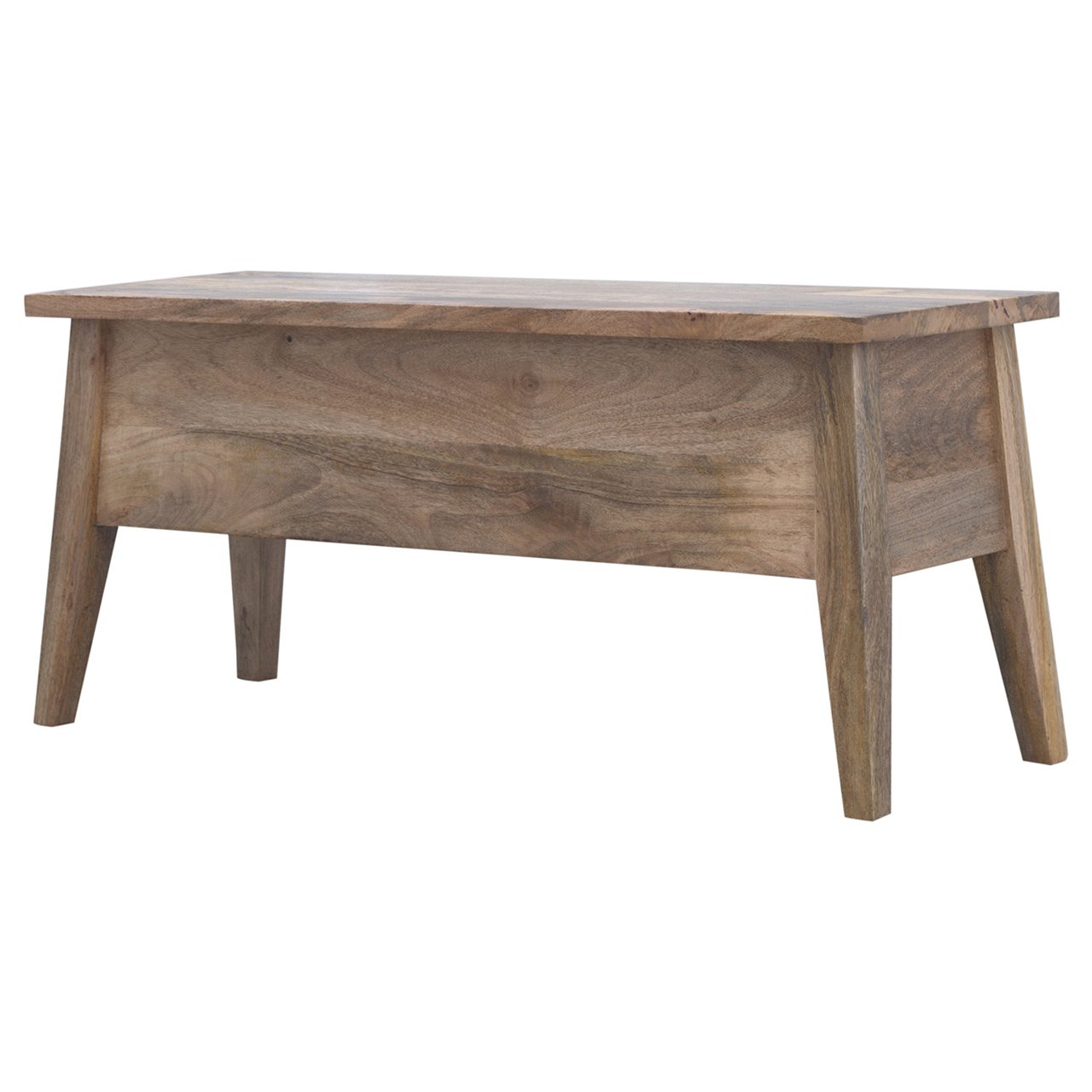 Solid Wood Lid Up Storage Bench Oak Solid Wood