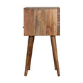Mini Blue Hand Painted Bedside Blue Solid Wood