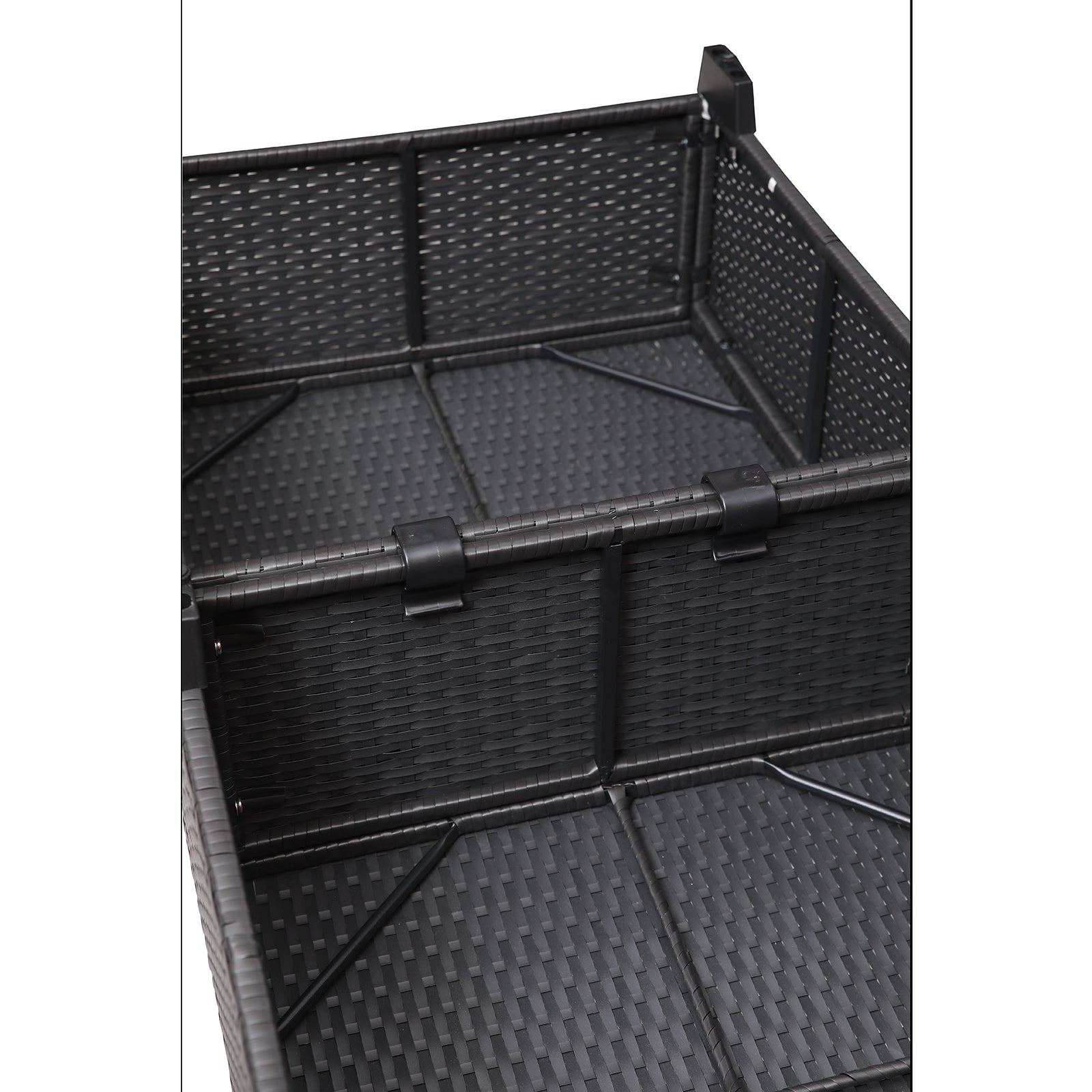 Outdoor Garden Patio Furniture 7 Piece Pe Rattan Wicker Cushioned Sofa Sets And Coffee Table, Patio Furniture Set Outdoor Couch Outdoor Couch Patio Furniture Outdoor Sofa Patio Couch Yes Complete Patio Set Black Blue Rust Resistant Frame Water Resistant