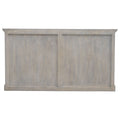 Stone Acid Wash Glazed Sideboard Stone Gray Solid Wood