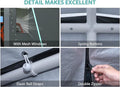 Sannwsg 12 * 20 Heavy Duty Carport Canopy Extra Large Portable Car Tent Garage With Roll Up Windows And All Season Tarp Cover,Metal Roof &Side Walls For Car, Suv,Boats&Truck Shelter Logic Storage Gray Rectangular None Garden & Outdoor Water Resistant
