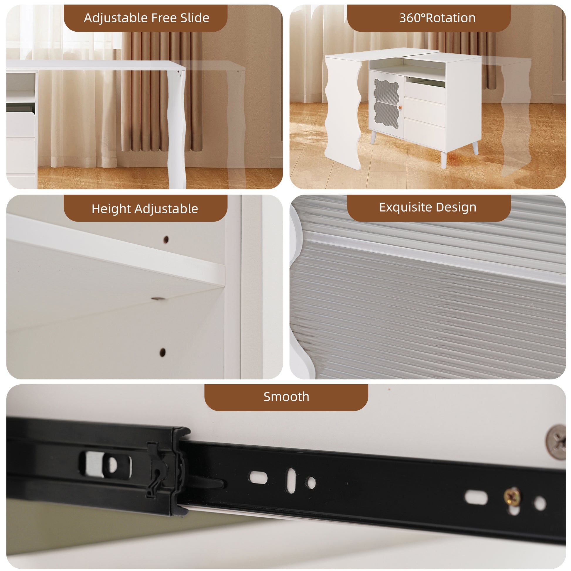 41" 79" Led L Shaped Modern Farmhouse Sideboard Buffet Cabinet, Wood Buffet Storage Cabinet With Drawers & Shelves, Large Coffee Bar Cabinet With Storage, Microwave Stand For Kitchen, Dining Room White Dining Room Modern Mdf