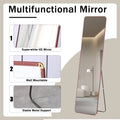 The 4Th Generation Floor Standing Full Length Mirror. Wall Mirror, Bathroom Makeup Mirror, Bedroom Foyer, Clothing Store, Wall Mounted. 60