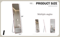 The 4Th Generation Floor Standing Full Length Mirror. Wall Mirror, Bathroom Makeup Mirror, Bedroom Foyer, Clothing Store, Wall Mounted. 60