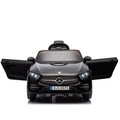 12V Kids Ride On Car W Parents Remote Control,Licensed Mercedes Benz Cls 350 For Kids,Four Wheel Suspension,Power Display,Music,Volume Control,Led Lights,Mp3,Usb Sd For Kids 37 95 Months. Black 50 99 Lbs Polypropylene