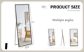 Fourth Generation Solid Wood Frame Full Length Mirror, Dressing Mirror, Bedroom Porch, Decorative Mirror, Clothing Store, Floor Standing Large Mirror, Wall Mounted. 71
