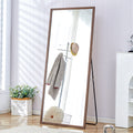 Fourth Generation Solid Wood Frame Full Length Mirror, Dressing Mirror, Bedroom Porch, Decorative Mirror, Clothing Store, Floor Standing Large Mirror, Wall Mounted. 71