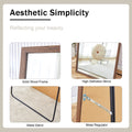Fourth Generation Solid Wood Frame Full Length Mirror, Dressing Mirror, Bedroom Porch, Decorative Mirror, Clothing Store, Floor Standing Large Mirror, Wall Mounted. 71