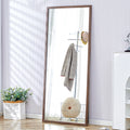 Fourth Generation Solid Wood Frame Full Length Mirror, Dressing Mirror, Bedroom Porch, Decorative Mirror, Clothing Store, Floor Standing Large Mirror, Wall Mounted. 71
