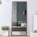 Fourth Generation Solid Wood Frame Full Length Mirror, Dressing Mirror, Bedroom Porch, Decorative Mirror, Clothing Store, Floor Standing Large Mirror, Wall Mounted. 71