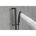 Handheld Shower With 28 Inch Slide Bar And 59 Inch Hose Matte Black Bathroom Stainless Steel