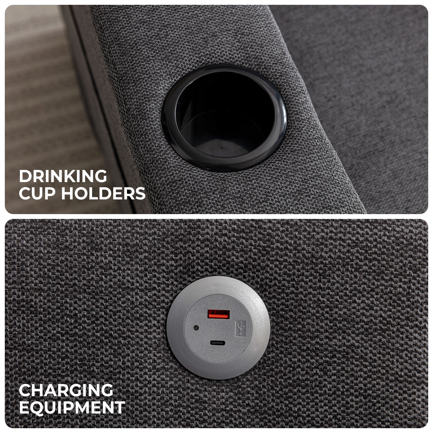 Modern Swivel Accent Sofa Chair, Ergonomic Casual 90 Degree Swivel Single Sofa Seat With Drink Holder Living Room Chair ,Soft Egyptian Velvet Sofa Chair Grey Brown Wood Primary Living Space Delicate Duty Pine 1 Seat Grey Linen Soft Cushion Back Art