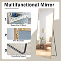 Fourth Generation Solid Wood Frame Long Mirror, Dressing Mirror, Bedroom Foyer, Decorative Mirror, Clothing Store, Floor To Ceiling Mirror, Wall Mounted. 71