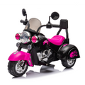Kids Ride On Motorcycle Toy, 3 Wheel Chopper Motorbike With Led Colorful Headlights Horn, Pink 6V Battery Powered Riding On Electric Harley Motorcycle For Boys Girls Pink Polypropylene