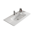 Bb0436Y301, Integrated White Ceramic Basin, Drain Assembly Not Included Gloss White Ceramic