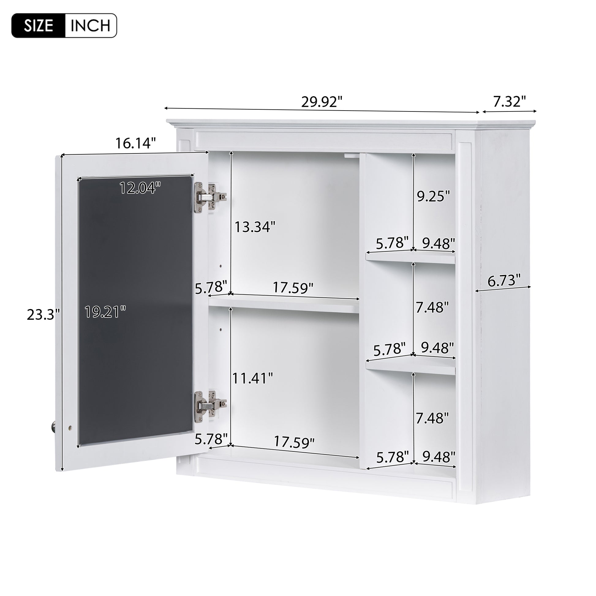 30'' Bathroom Vanity With Top Sink, Modern Bathroom Storage Cabinet With 2 Drawers And A Tip Out Drawer, Freestanding Vanity Set With Mirror Cabinet, Single Sink Bathroom Vanity White Bathroom Solid