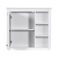 30'' Bathroom Vanity With Top Sink, Modern Bathroom Storage Cabinet With 2 Drawers And A Tip Out Drawer, Freestanding Vanity Set With Mirror Cabinet, Single Sink Bathroom Vanity White Bathroom Solid