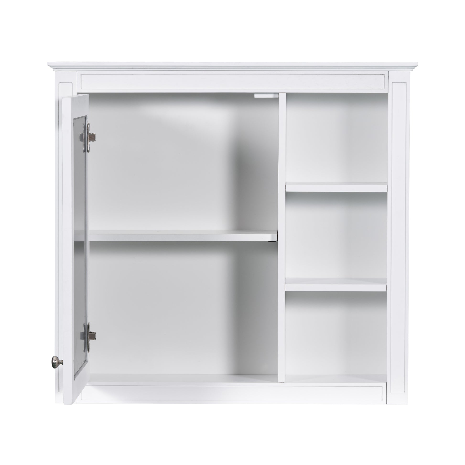 30'' Bathroom Vanity With Top Sink, Modern Bathroom Storage Cabinet With 2 Drawers And A Tip Out Drawer, Freestanding Vanity Set With Mirror Cabinet, Single Sink Bathroom Vanity White Bathroom Solid