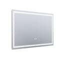Led Bathroom Mirror, 30X55 Inch Bathroom Vanity Mirrors With Lights, Mirrors For Wall With Smart Touch Button, Anti Fog, Memory Function, Stepless Dimmable Makeup Mirror Horizontal Vertical White Aluminium