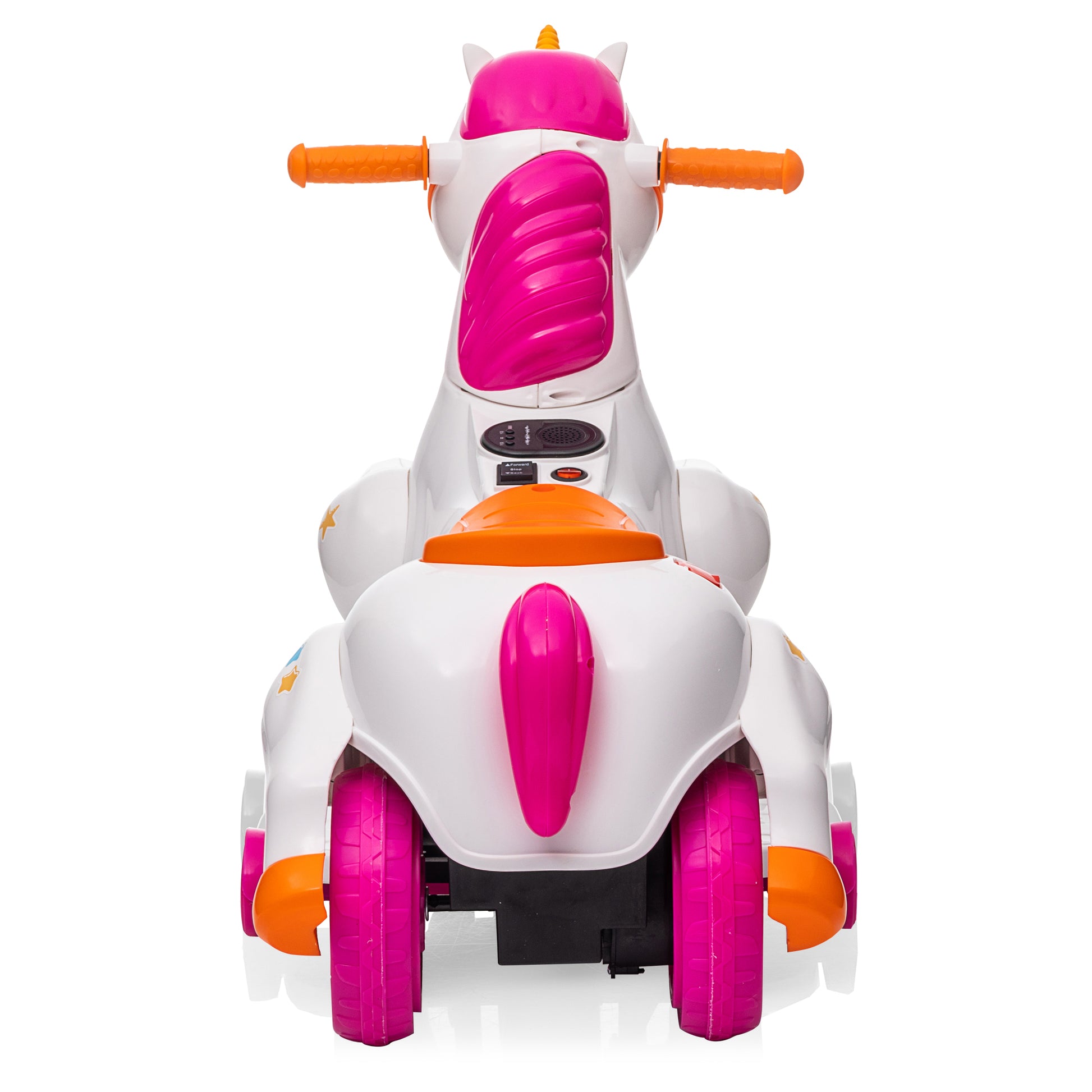 Unicorn Stroller,Electric Toy Bike With Training Wheels For Kids 3 6,Rose Red Rose Red Polypropylene