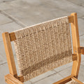 Mauricio 4 Piece Acacia Wood Dining Set With Stacking Chair Natural & Light Brown Acacia Wood