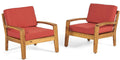 Grenada Club Chair Red Waterproof Fabric