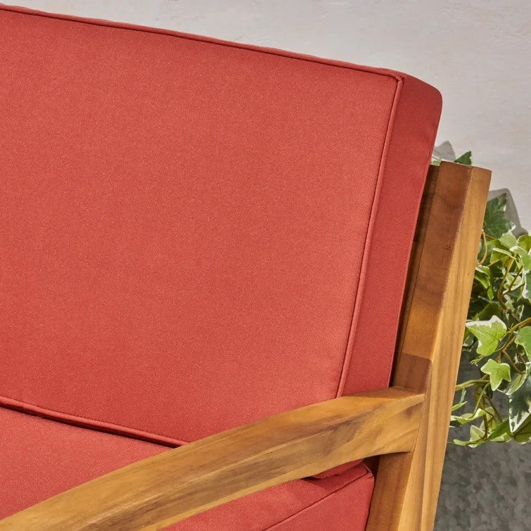 Grenada Club Chair Red Waterproof Fabric