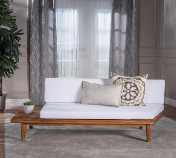 Hillcrest 2 Seater Sofa Left Side White Acacia Wood