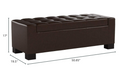 Guernsey Ottoman Brown Pu