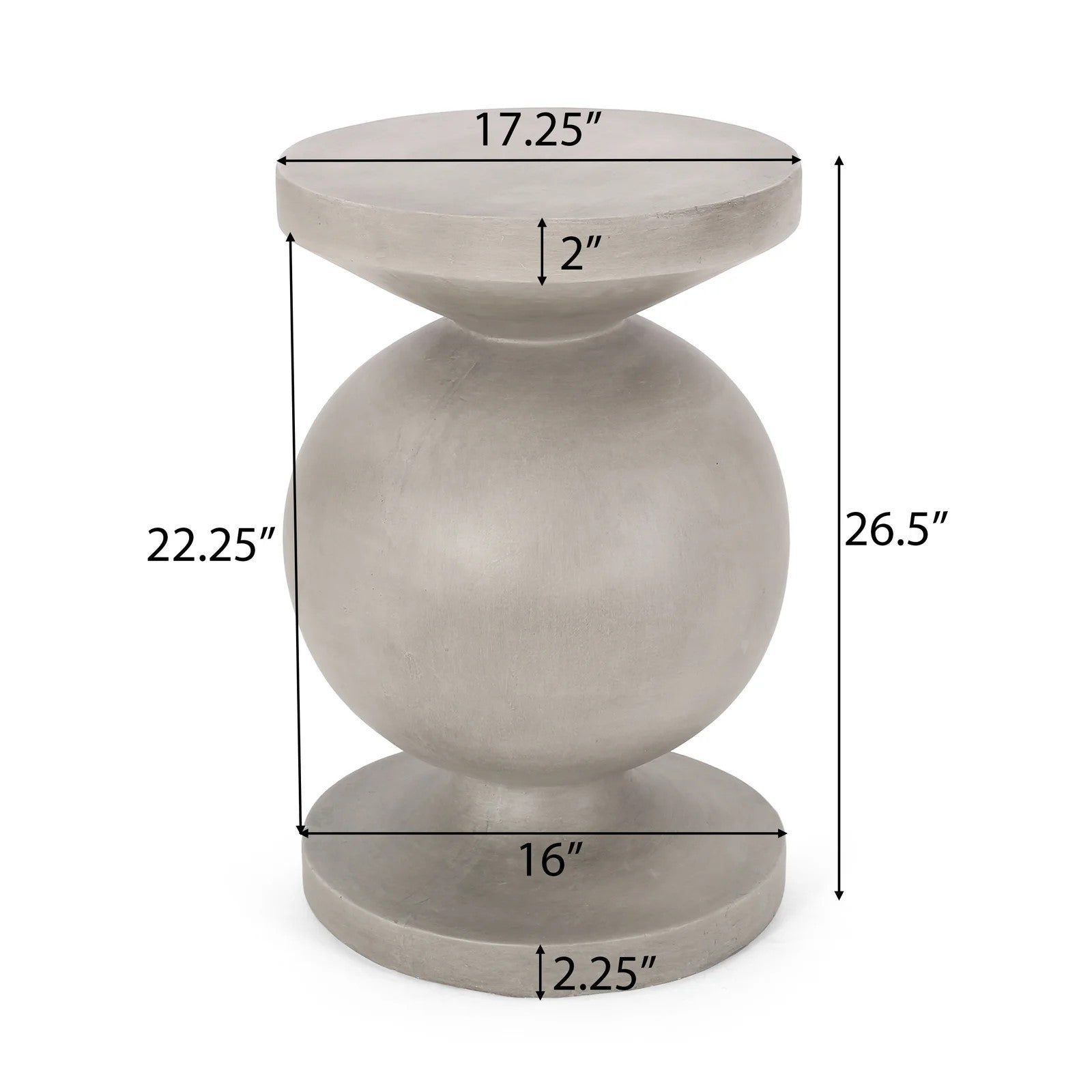 End Table Natural Magnesium Oxide