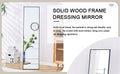 4Rd Generation Black Solid Wood Frame Full Length Mirror, Dressing Mirror, Bedroom Porch, Decorative Mirror, Clothing Store, Floor To Ceiling Mirror, Wall Mounted. 58 Inches * 15 Inches W1151124246 Transparent Glass