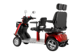 Electric Mobility Recreational Travel Scooter For Adults,Mobility Scooters For Seniors, 4 Wheel Powered Mobility Scooters Red Abs Pc