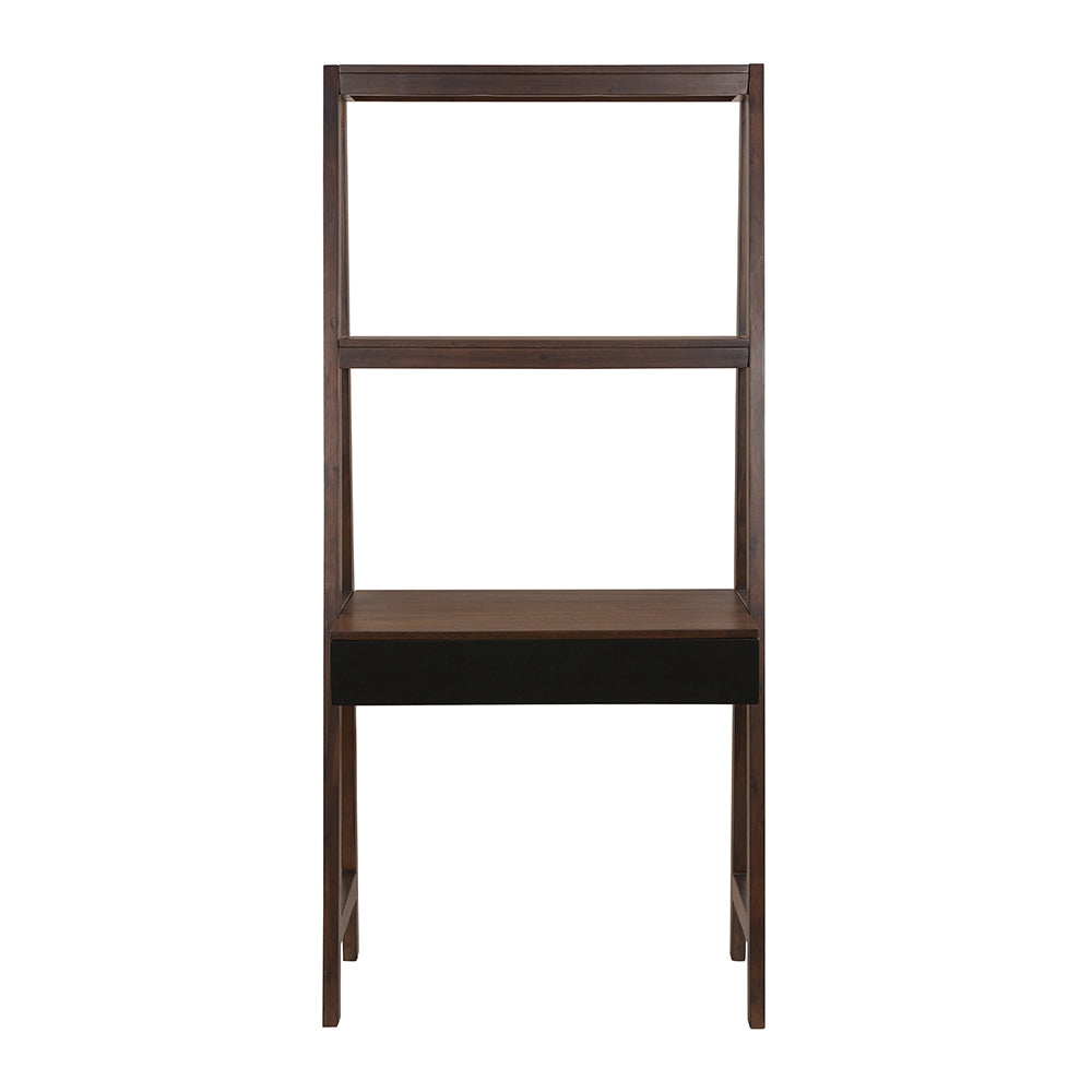 32X20X68" Ladder Desk, Ladder Style Display Shelf Natural Wood Brown Casual,Classic,Minimalist,Modern Solid Wood Mdf