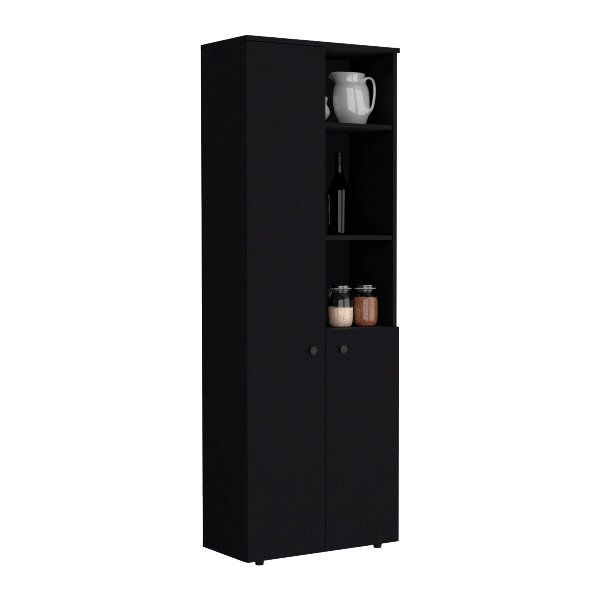 Grace Black 2 Door Kitchen Cabinet Black Kitchen Cabinets Included Wood