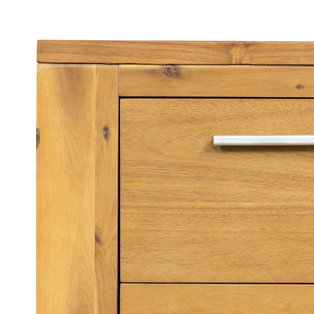 20.7X15.4X22" Nightstand Natural Wood Brown Primary Living Space Boho,Classic,Farmhouse,French Country,Rustic Solid Wood Mdf