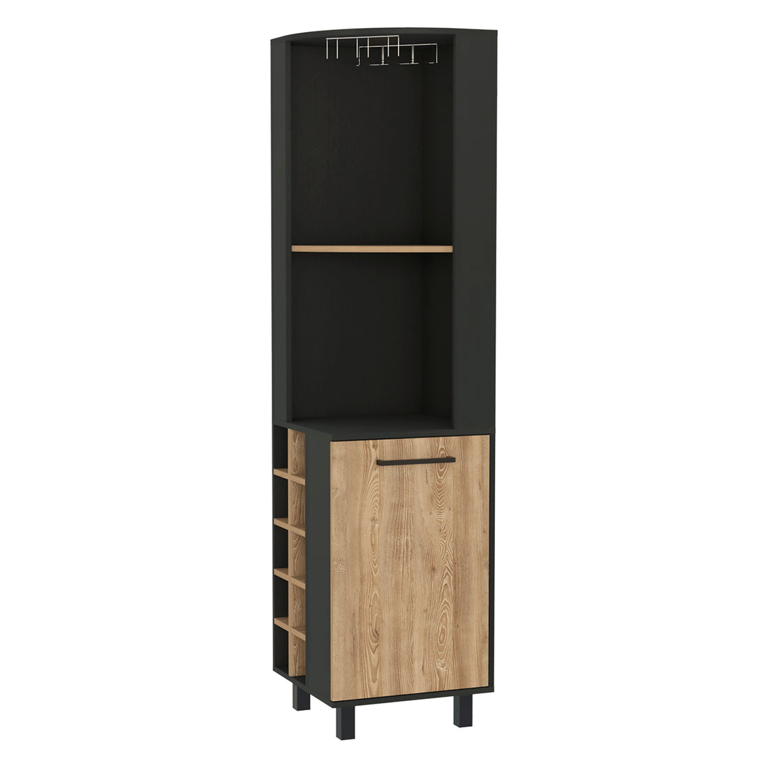Leah Corner Bar Cabinet 5 Or More Spaces Multicolor Primary Living Space Modern Particle Board Engineered Wood