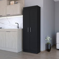 Black 5 Shelf Storage Pantry Cabinet Black Kitchen Shelves Included Wood