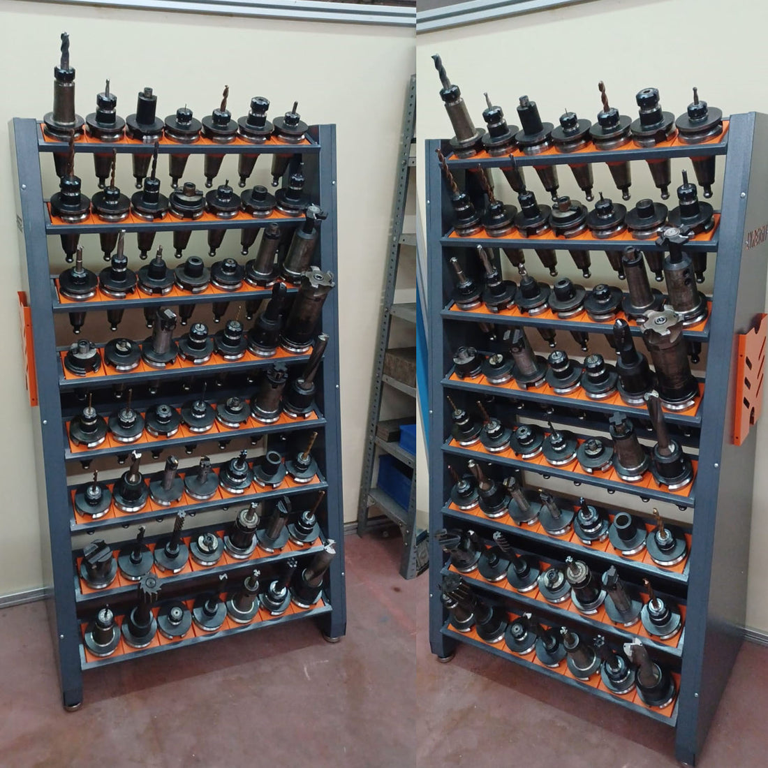 Cnc Tool Rack Multifunctional Cnc Tool Holder Cat40 Tool Holder Accessories Gray Wash Abs Steel Q235